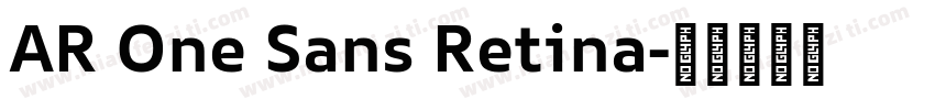 AR One Sans Retina字体转换